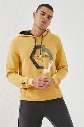 سوئیشرت زرد مردانه هندسی TOMMY LIFE - کد 51722679