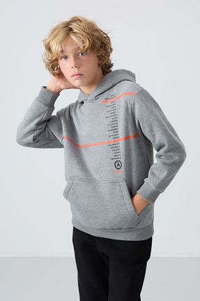 سوئیشرت طوسی بچه گانه چاپی TOMMY LIFE - کد 852964871
