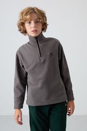 سوئیشرت طوسی بچه گانه ساده TOMMY LIFE - کد 852964392