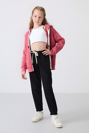 شلوار کرمگن مشکی بچه گانه رگولار TOMMY LIFE - کد 855560125