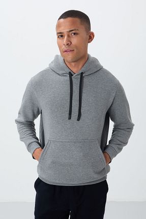 سوئیشرت طوسی مردانه ساده TOMMY LIFE - کد 867243558