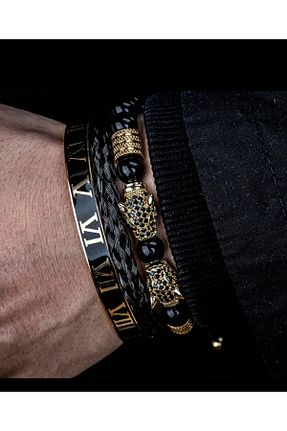 دستبند استیل (فولاد) مشکی مردانه استیل (فولاد) Jorg Zenn - کد 637618801