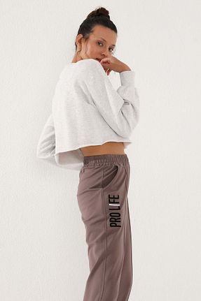 شلوار کرمگن قهوه ای زنانه Relaxed TOMMY LIFE - کد 51645014