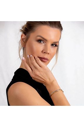 دستبند نقره صورتی زنانه 925 عیار Genel Markalar - کد 300498954