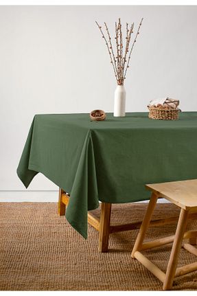 رومیزی خاکی کتان Wellstil - کد 370800172