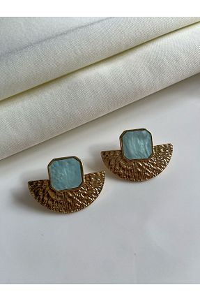 گوشواره جواهر سبز فلزی Nilsu Jewellery Accessory - کد 896429458
