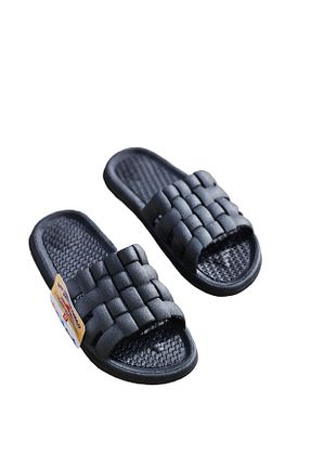 دمپائی مشکی زنانه چرم مصنوعی Gezer - کد 650513249