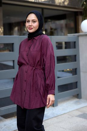 پیراهن حجاب بنفش زنانه رگولار LOCCO - کد 921139679