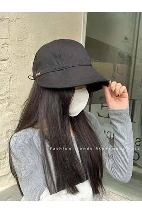 کلاه مشکی زنانه پلی استر Mialos Heart - کد 921147822