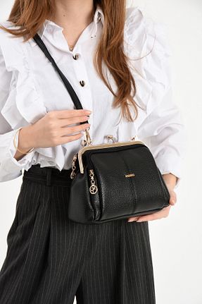 کیف دوشی مشکی زنانه چرم مصنوعی Nas Bag - کد 905776150