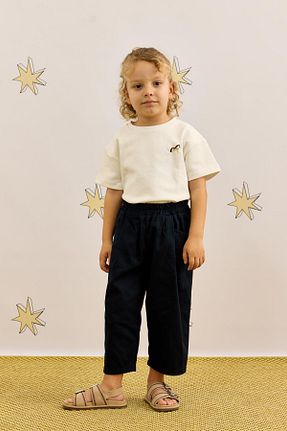 شلوار سرمه ای بچه گانه بافتنی Fahhar Kids - کد 922143625
