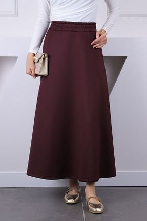 دامن حجاب بنفش زنانه رگولار İmajButik - کد 921152000