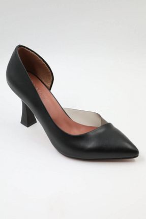 کفش پاشنه بلند کلاسیک مشکی زنانه چرم مصنوعی inyola - کد 921324822