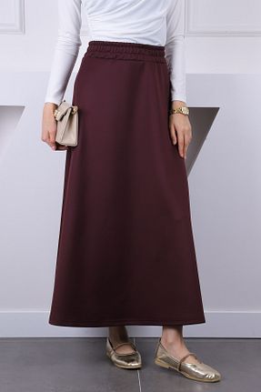 دامن حجاب بنفش زنانه رگولار İmajButik - کد 921152000