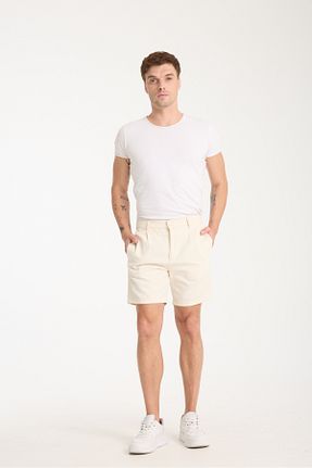 شلوارک و برمودا نباتی مردانه کتان CARLOOG JEANS - کد 906190998