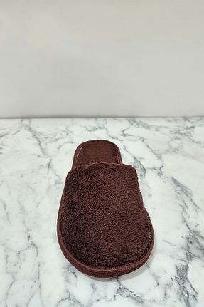 دمپائی خانگی قهوه ای زنانه پارچه ای VEVİEN HOME - کد 921150651