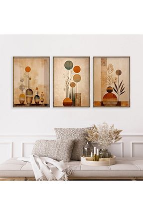 تابلو قهوه ای چوب Dekorsiahome - کد 921165844