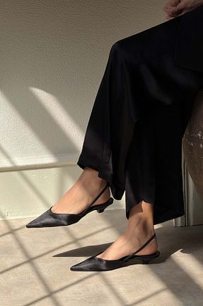 بابت مشکی زنانه چرم مصنوعی NİŞANTAŞI SHOES - کد 920759463