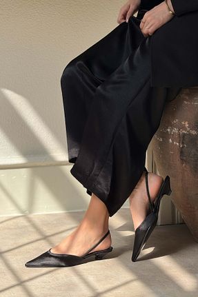 بابت مشکی زنانه چرم مصنوعی NİŞANTAŞI SHOES - کد 920759463