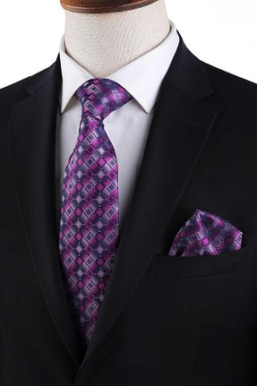 کراوات صورتی مردانه میکروفیبر Kravatkolik - کد 920879480