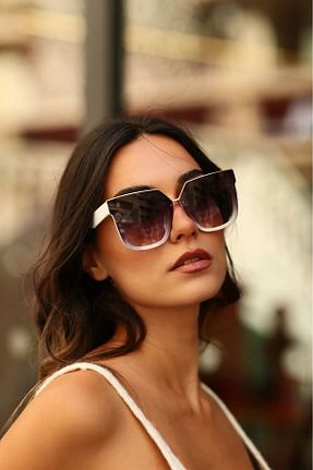 عینک آفتابی سفید زنانه UV400 Modalucci - کد 329992586
