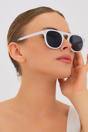 عینک آفتابی سفید زنانه UV400 Modalucci - کد 339367625