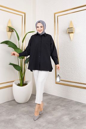 پیراهن حجاب مشکی زنانه رگولار Pek Moda - کد 921182429
