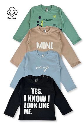 سوئیشرت رنگی بچه گانه چاپی MK Mukko Kids - کد 922023136