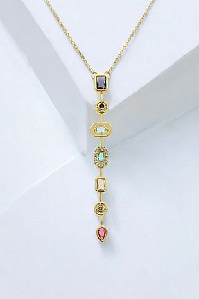 گردنبند استیل ( فولاد ) طلائی زنانه استیل (فولاد) Çlk Accessories - کد 921190761