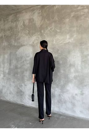 ست بالاتنه و پائین تنه مشکی زنانه بافتنی VB Steel - کد 921194212