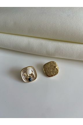 گوشواره جواهر نباتی روکش طلا Nilsu Jewellery Accessory - کد 921190831