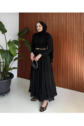دامن حجاب مشکی زنانه Relaxed Lotus - کد 921203792