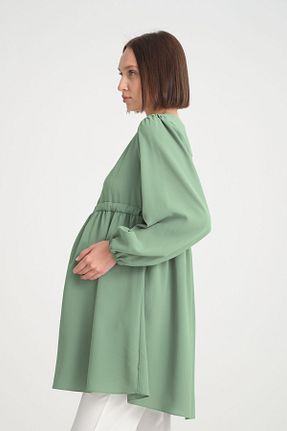 تونیک بارداری سبز زنانه بافتنی KATLİN MATERNİTY WEAR - کد 824492730