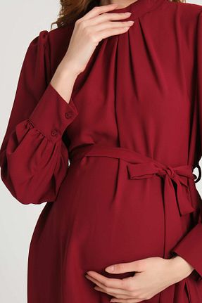 بلوز بارداری قرمز زنانه ویسکون KATLİN MATERNİTY WEAR - کد 824414155