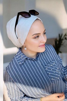 شال سفید زنانه پنبه ای BY SUPHAN FASHION - کد 921219916