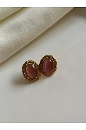 گوشواره استیل (فولاد) صورتی استیل (فولاد) Nilsu Jewellery Accessory - کد 921223540