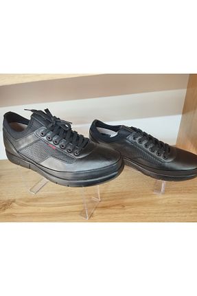کفش کژوال مشکی مردانه چرم خالص Alex - کد 921226469