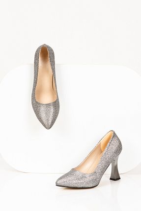 کفش مجلسی طوسی زنانه پلی اورتان SVMSHOES - کد 921230297
