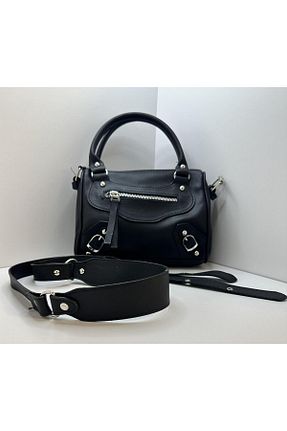 کیف دوشی مشکی زنانه چرم مصنوعی hecge - کد 853526591