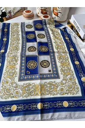 شال آبی زنانه پنبه ای VaVscarfs - کد 921006088