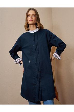 تونیک حجاب سرمه ای بافتنی Kayra - کد 921254982
