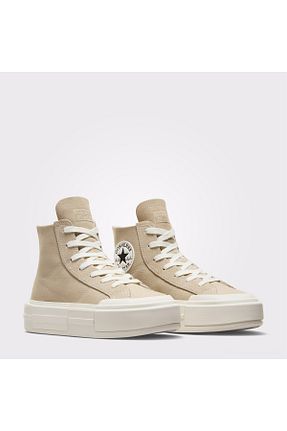 کفش اسنیکر بژ زنانه بند دار Converse - کد 865338690