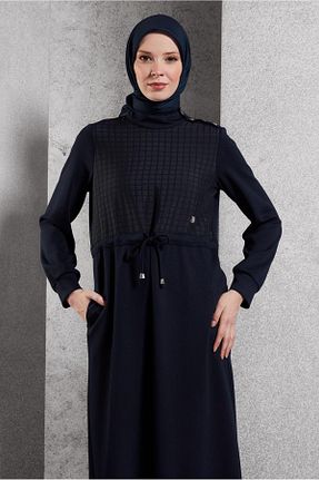 روسری سرمه ای پلی استر Alvina - کد 874718244