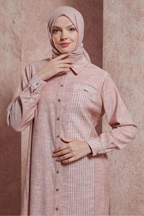 تونیک حجاب صورتی زنانه مخلوط ویسکون Alvina - کد 828857977