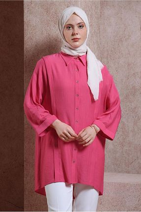 تونیک حجاب صورتی زنانه پلی استر Alvina - کد 818033028