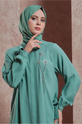 شال سبز زنانه پلی استر Alvina - کد 822237422