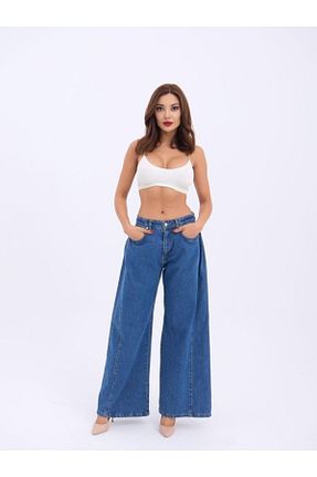 شلوار جین آبی زنانه فاق بلند stelol - کد 921287016