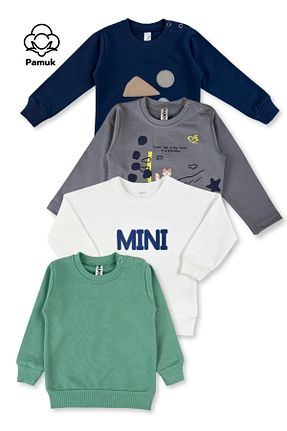 سوئیشرت رنگی بچه گانه چاپی MK Mukko Kids - کد 922096907