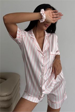 ست لباس راحتی صورتی زنانه ساتن COCCOLARSI - کد 921283528