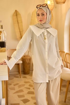 پیراهن حجاب سفید رگولار LOCCO - کد 921287116